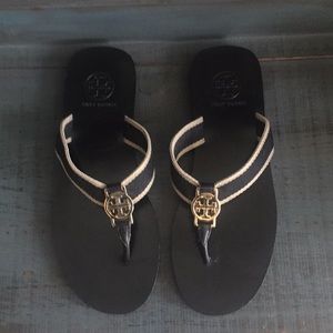Tory Burch Black/Khaki Sandal